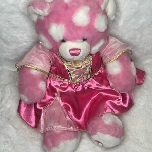 Build-A-Bear Pink and White Princess Bear